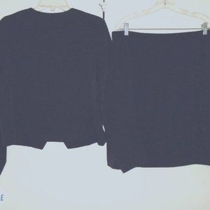 Beautiful 2 Pc Stylish Soft Comfy Top/Jacket Skirt Set Sz 14P